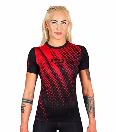 GroundGame dots RASHGUARD-Black